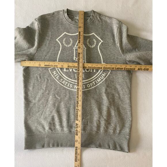 FC EVERTON 1878 FLEECE GRAY SWEATSHIRT JUMPER SOCCER FOOTBALL X-LARGE - Picture 6 of 8